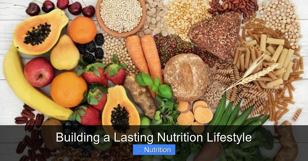 Building a Lasting Nutrition Lifestyle - content2 visual guide