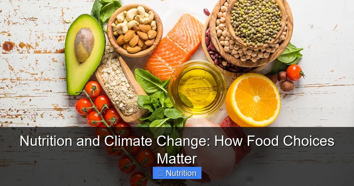 Nutrition and Climate Change: How Food Choices Matter - content1 visual guide