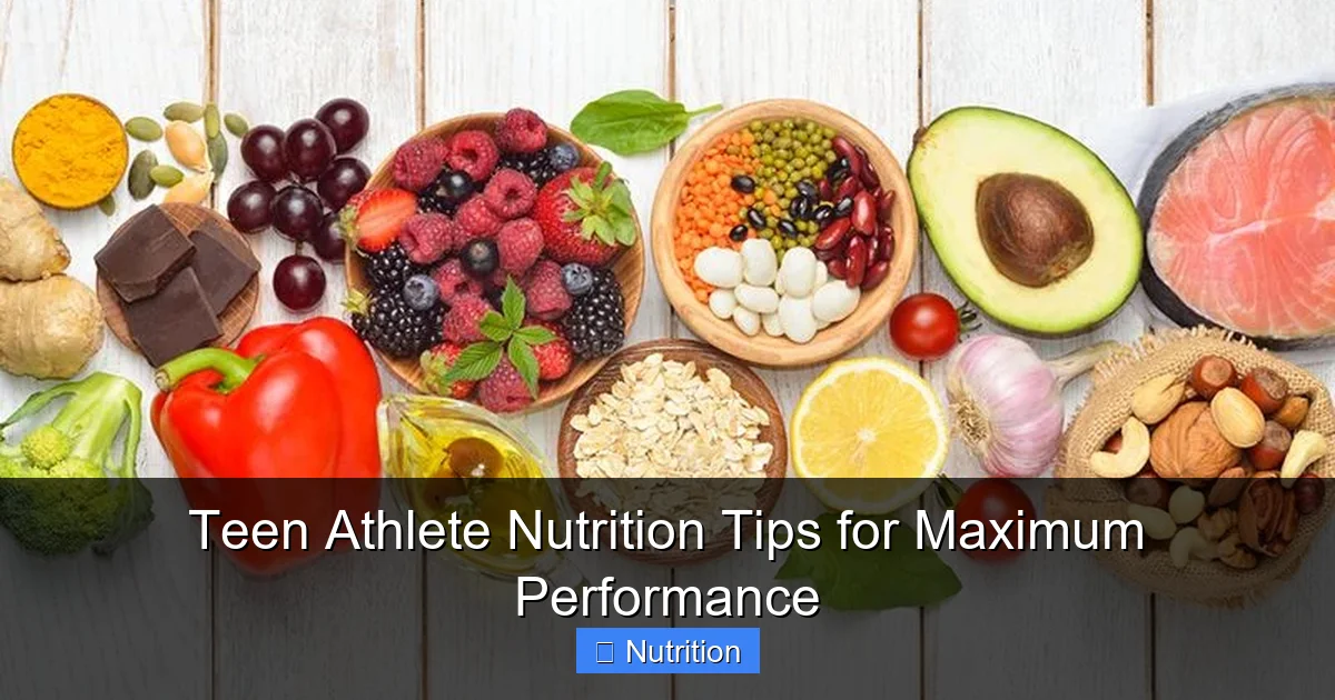 Teen Athlete Nutrition Tips for Maximum Performance - content1 visual guide