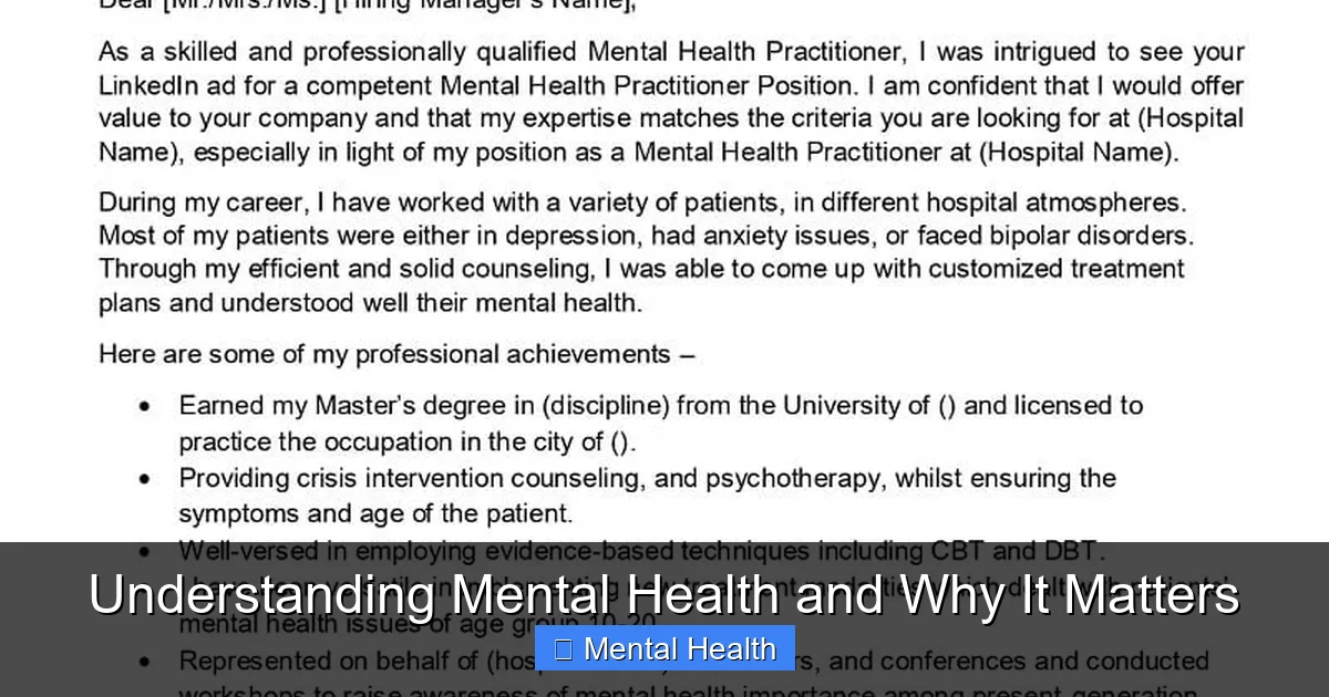 Understanding Mental Health and Why It Matters - content1 visual guide