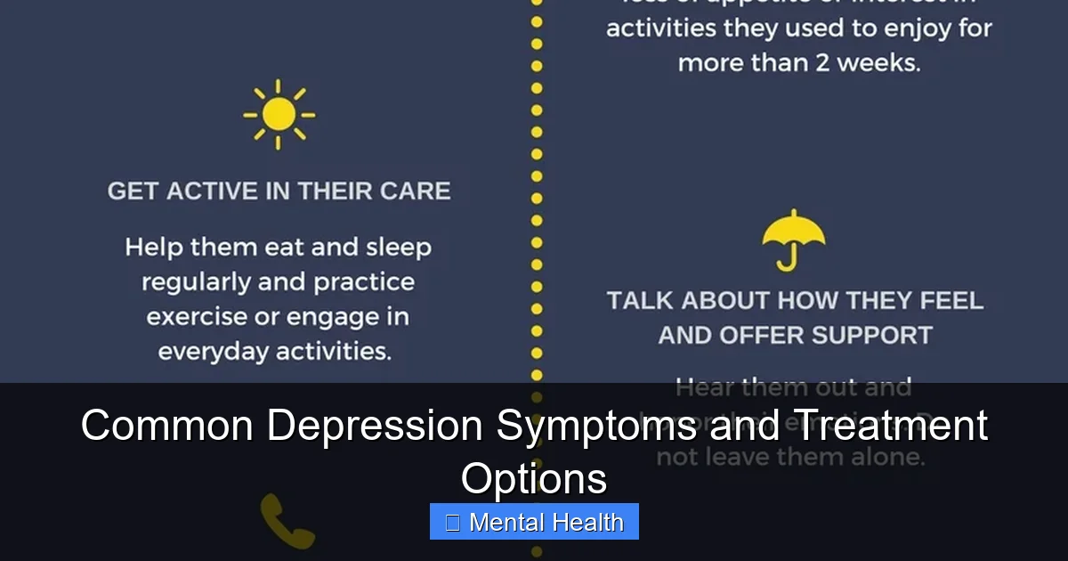 Common Depression Symptoms and Treatment Options - content1 visual guide