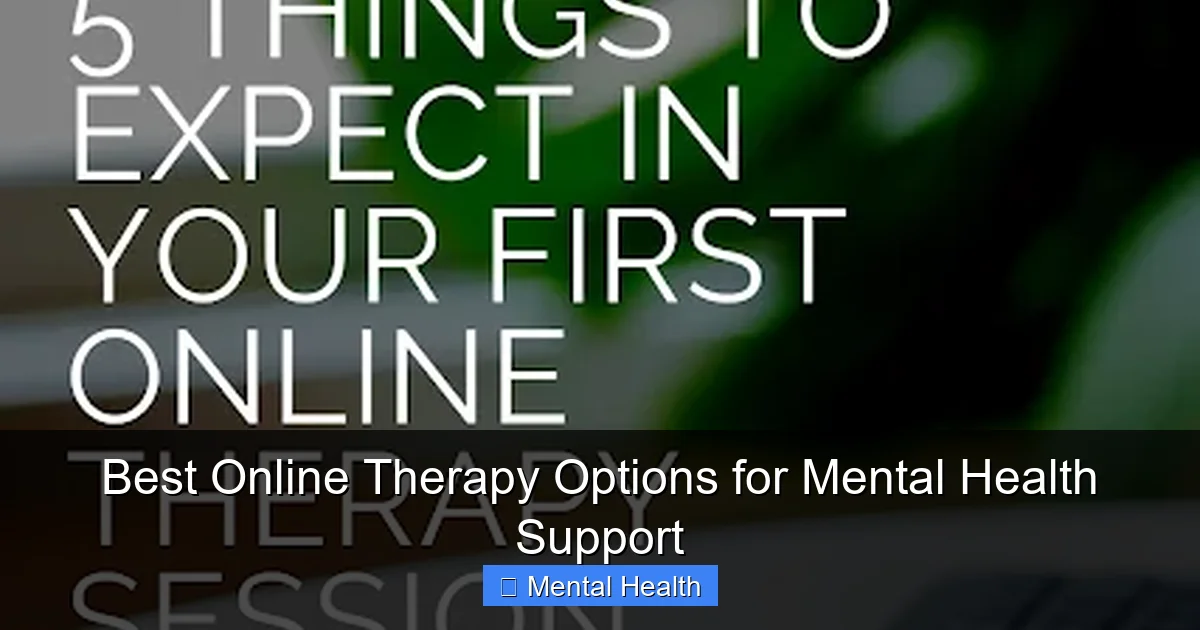 Best Online Therapy Options for Mental Health Support - content1 visual guide