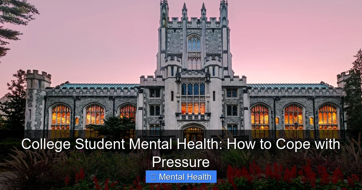 College Student Mental Health: How to Cope with Pressure - content2 visual guide