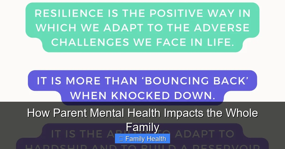 How Parent Mental Health Impacts the Whole Family - content2 visual guide