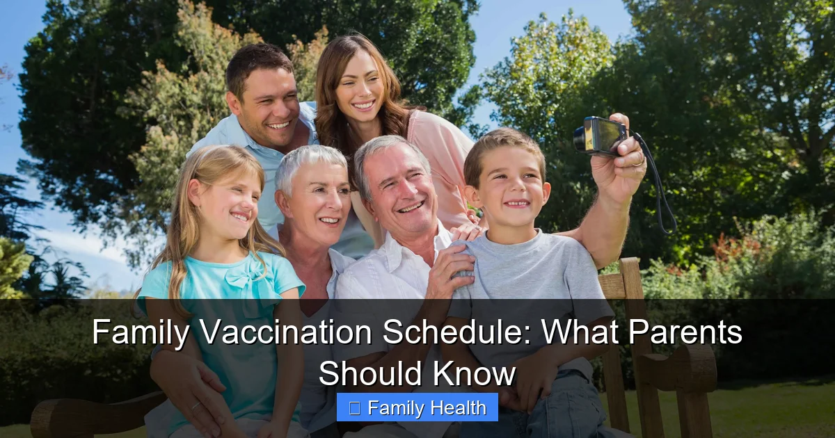 Family Vaccination Schedule: What Parents Should Know - content1 visual guide