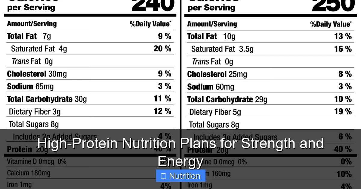 Featured image for High-Protein Nutrition Plans for Strength and Energy