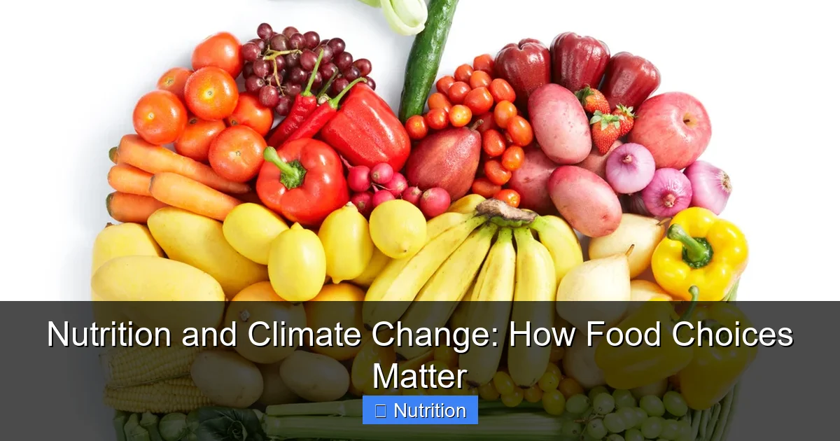 Featured image for Nutrition and Climate Change: How Food Choices Matter
