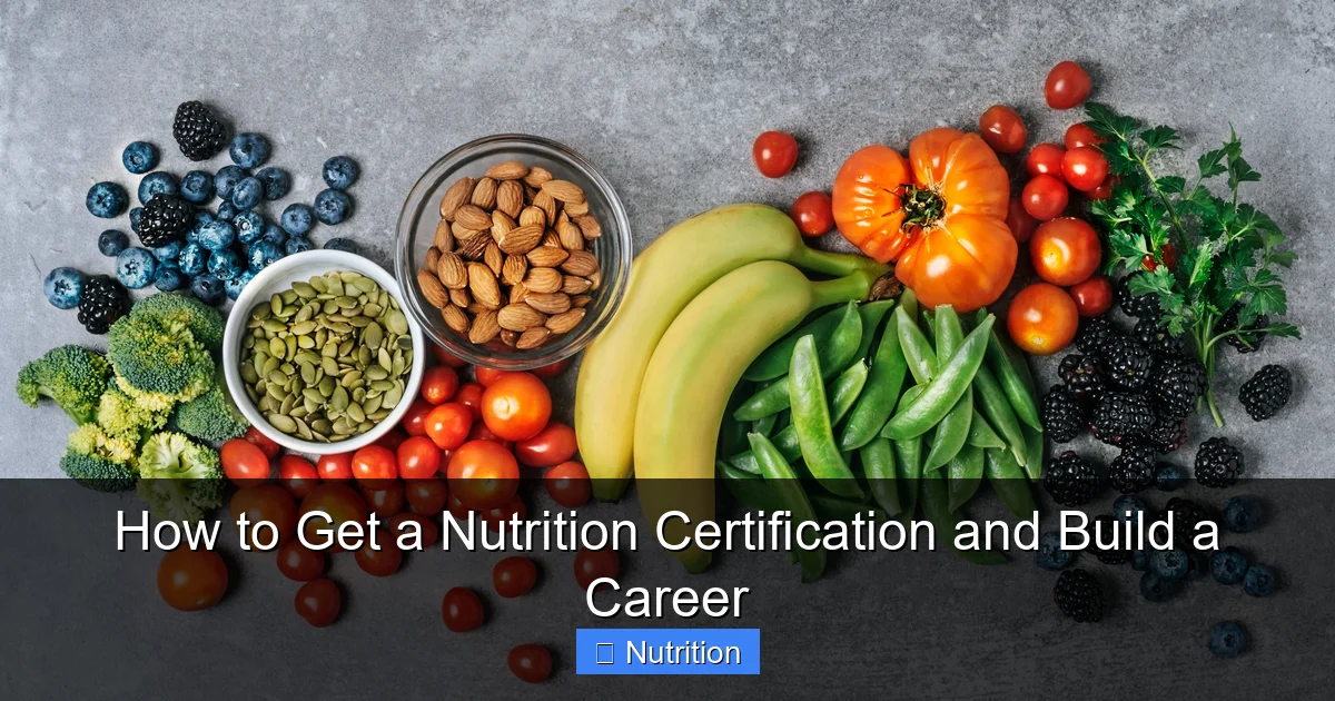 Featured image for How to Get a Nutrition Certification and Build a Career