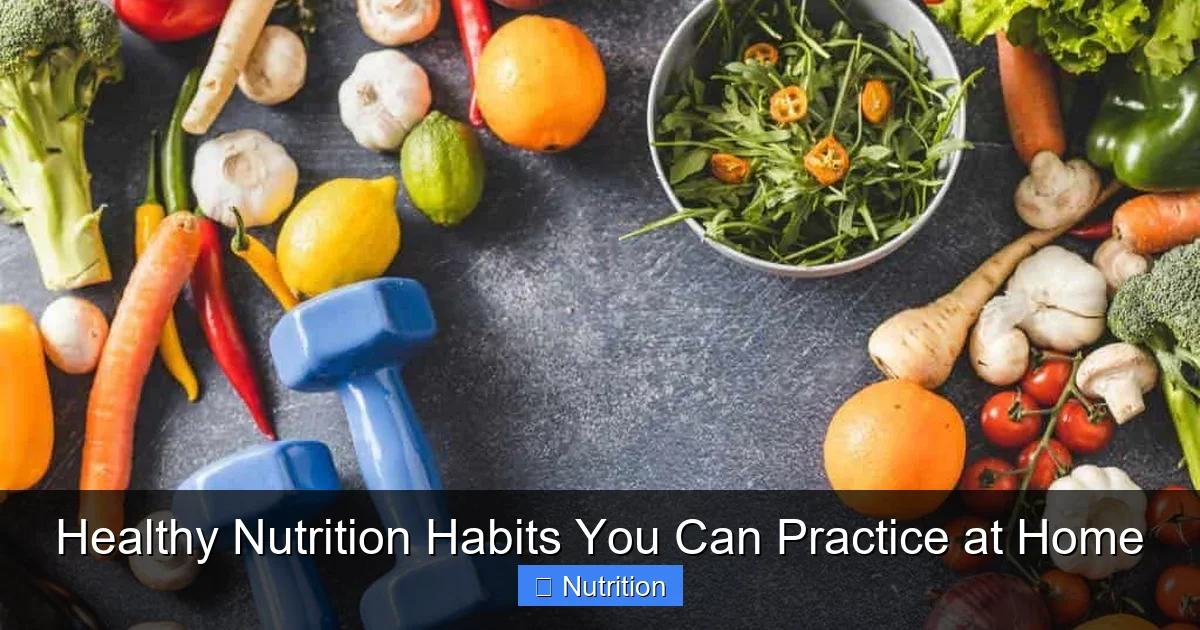 Featured image for Healthy Nutrition Habits You Can Practice at Home
