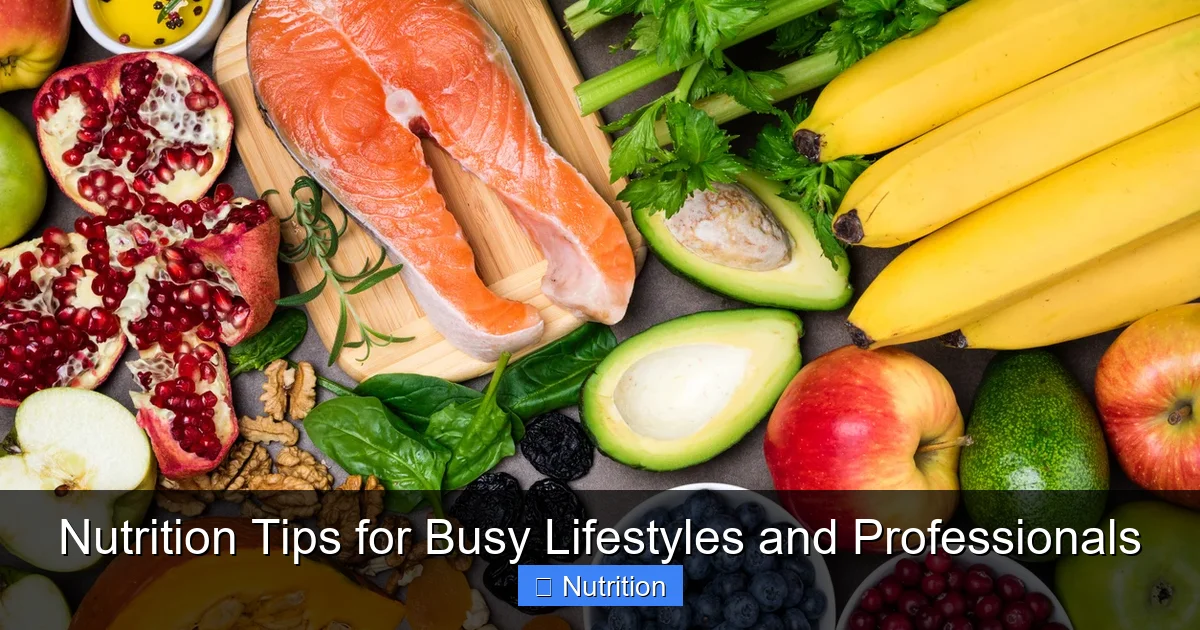 Featured image for Nutrition Tips for Busy Lifestyles and Professionals