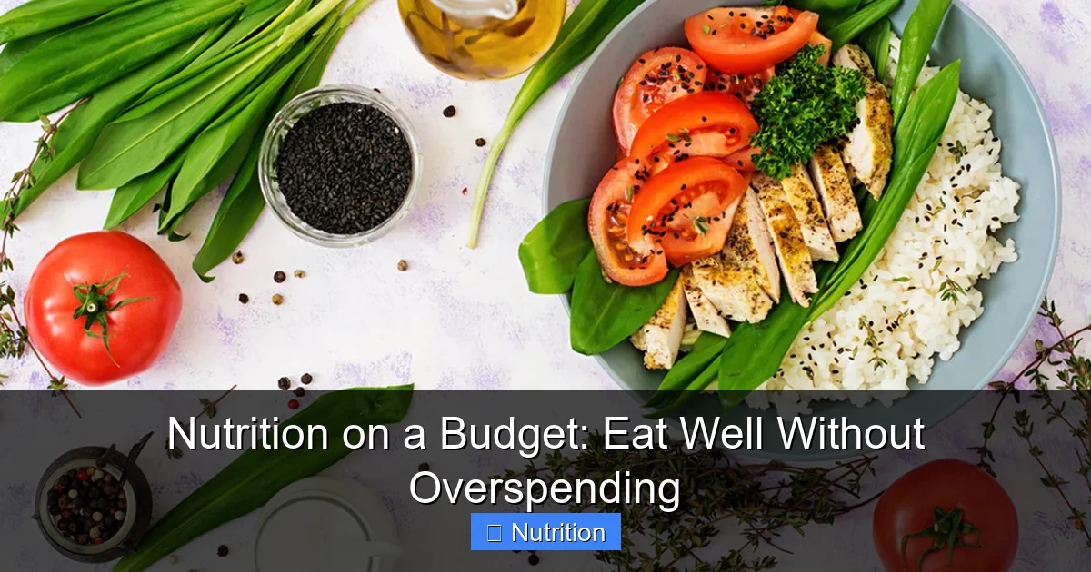Featured image for Nutrition on a Budget: Eat Well Without Overspending