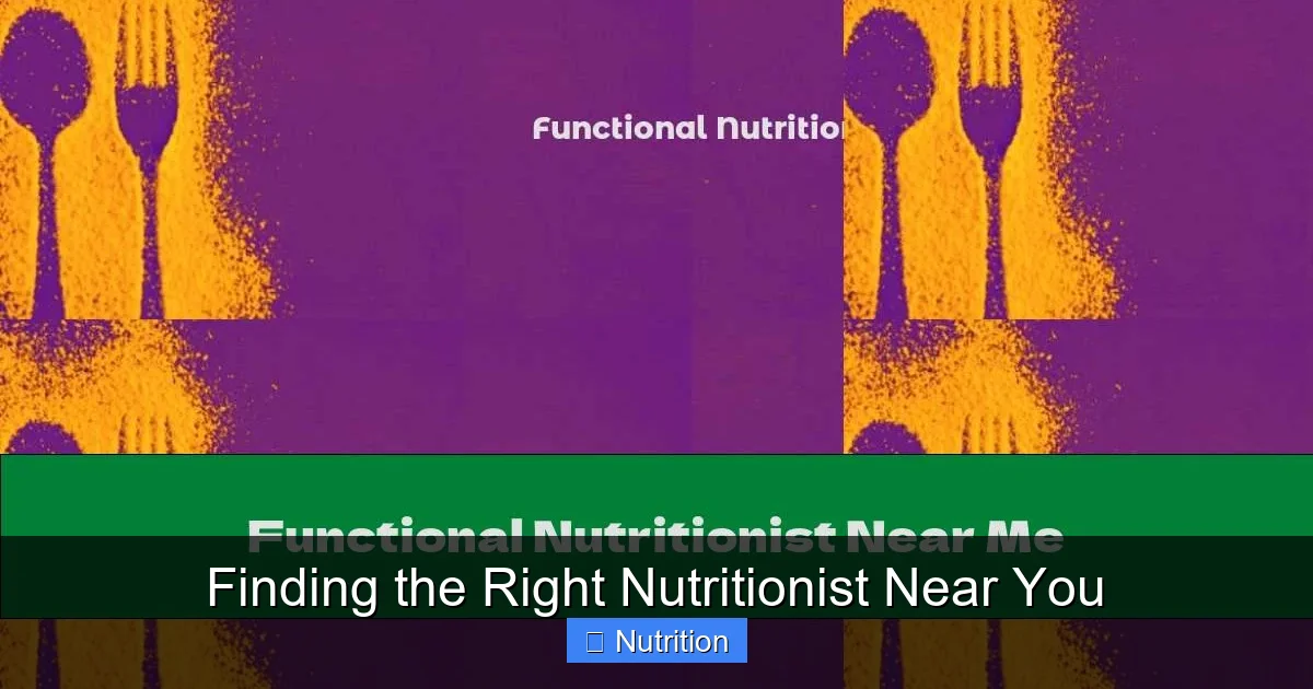 Featured image for Finding the Right Nutritionist Near You