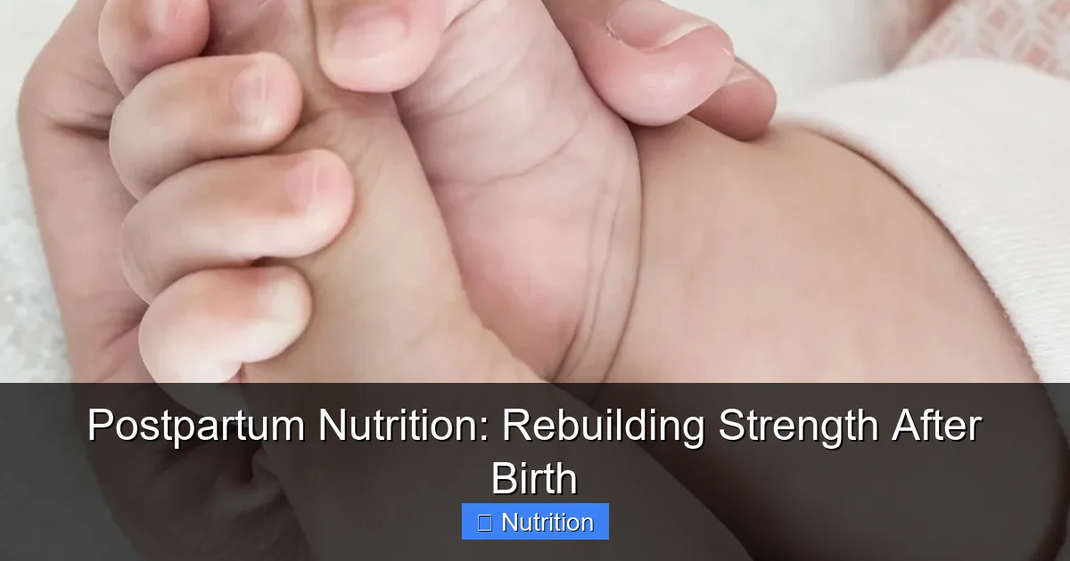 Featured image for Postpartum Nutrition: Rebuilding Strength After Birth