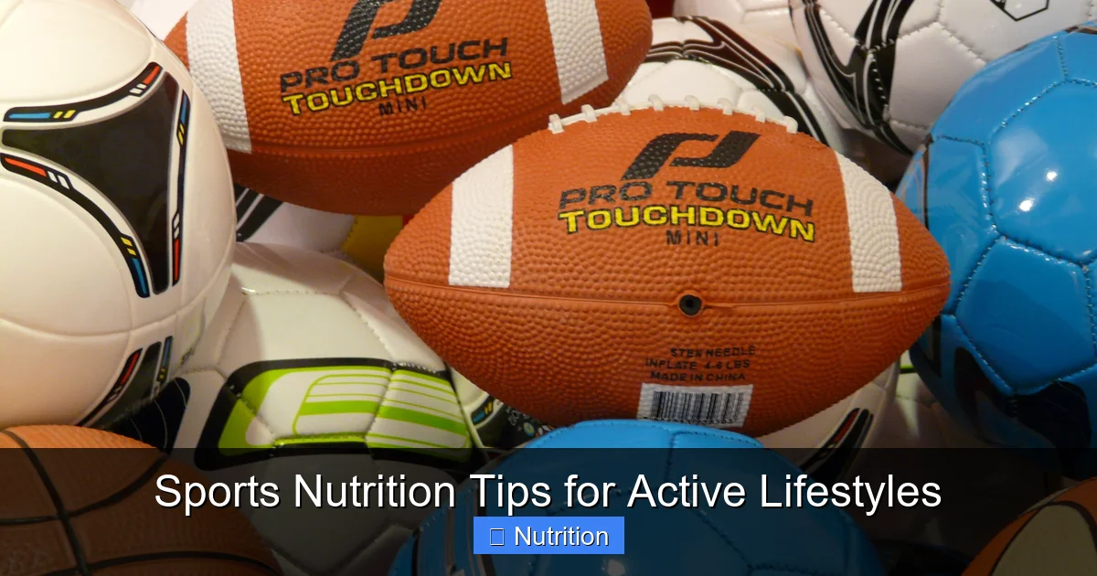 Featured image for Sports Nutrition Tips for Active Lifestyles